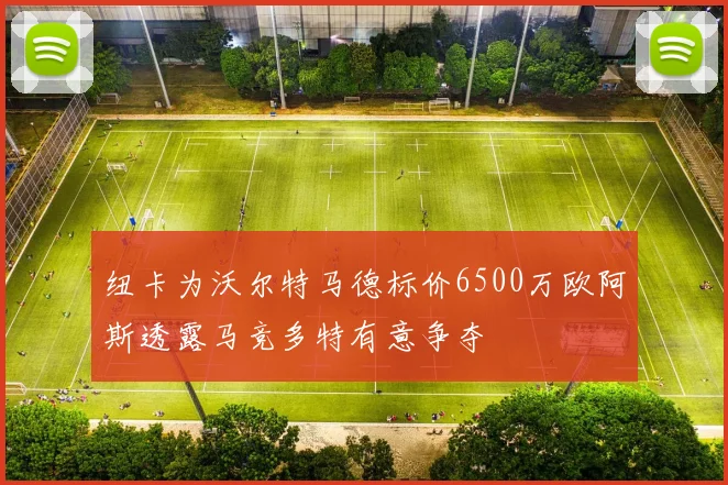 纽卡为沃尔特马德标价6500万欧阿斯透露马竞多特有意争夺